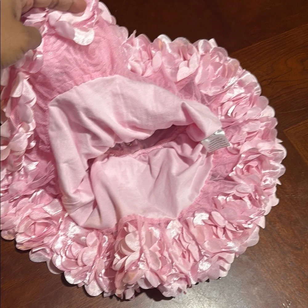 Nanette Baby Pink Ruffled Babydoll Dress with Puff Sleeves